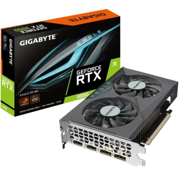 GIGABYTE GeForce RTX 3050 EAGLE OC 6GB GDDR6 Graphics Card